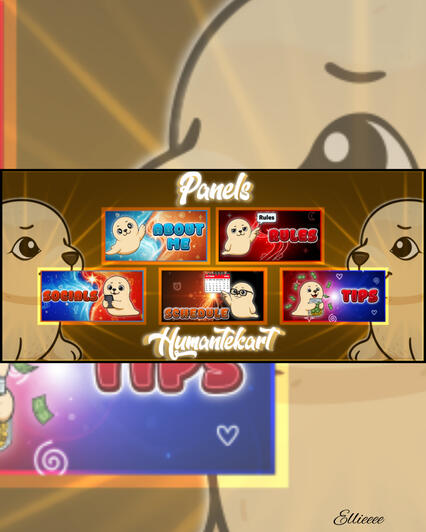 Twitch panel for my fav @zero_mustang 💙